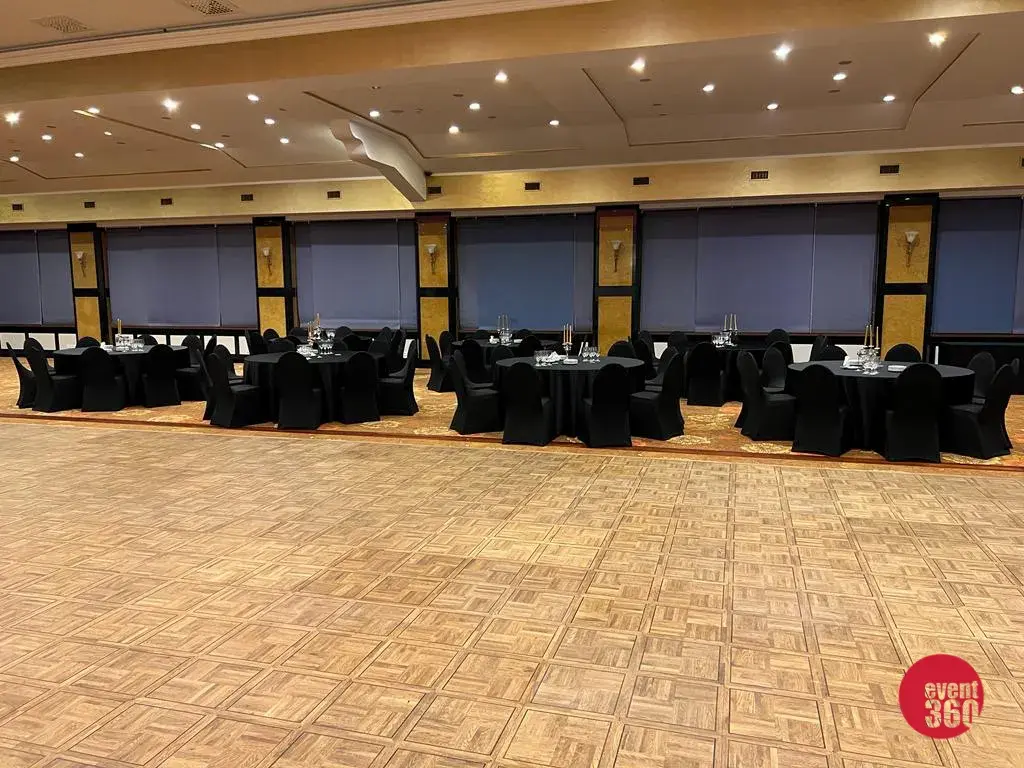 Wynajem obrusów okrągłych czarnych rent360