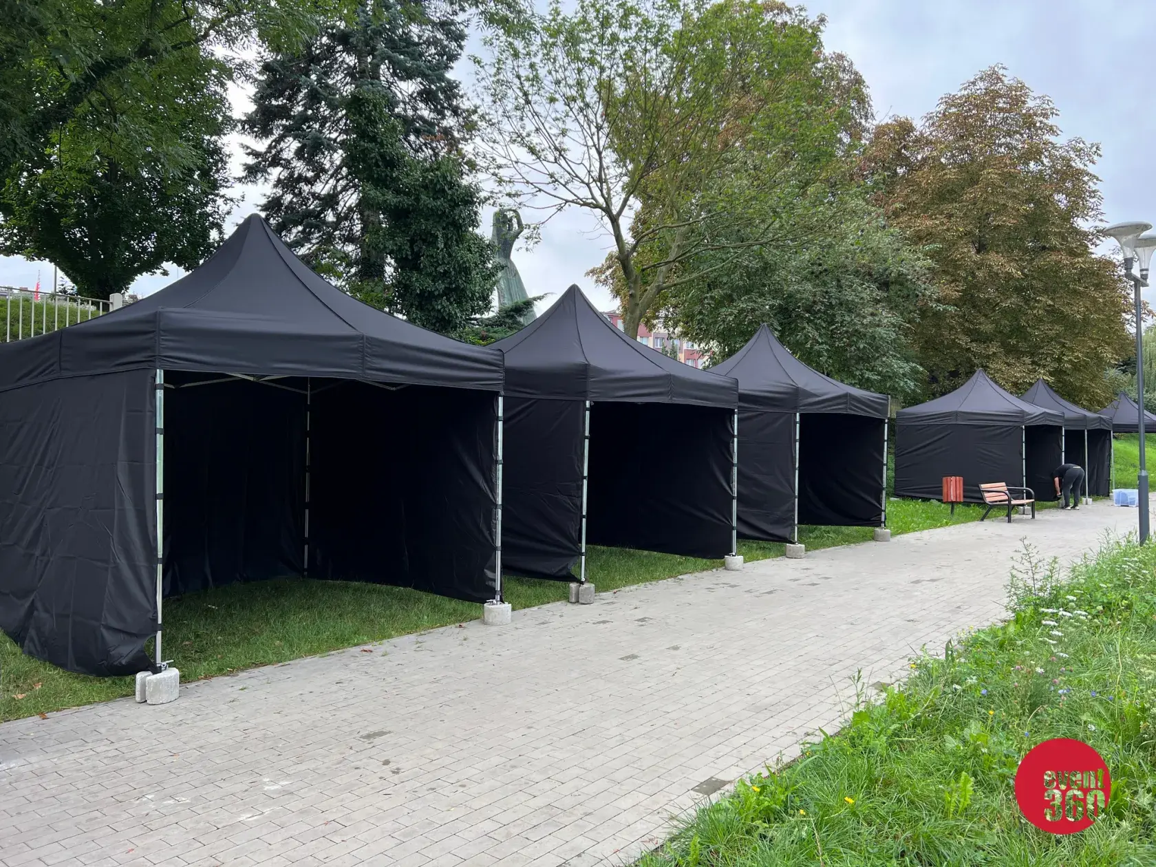 Wynajem namiotu 3x3 czarny rent360