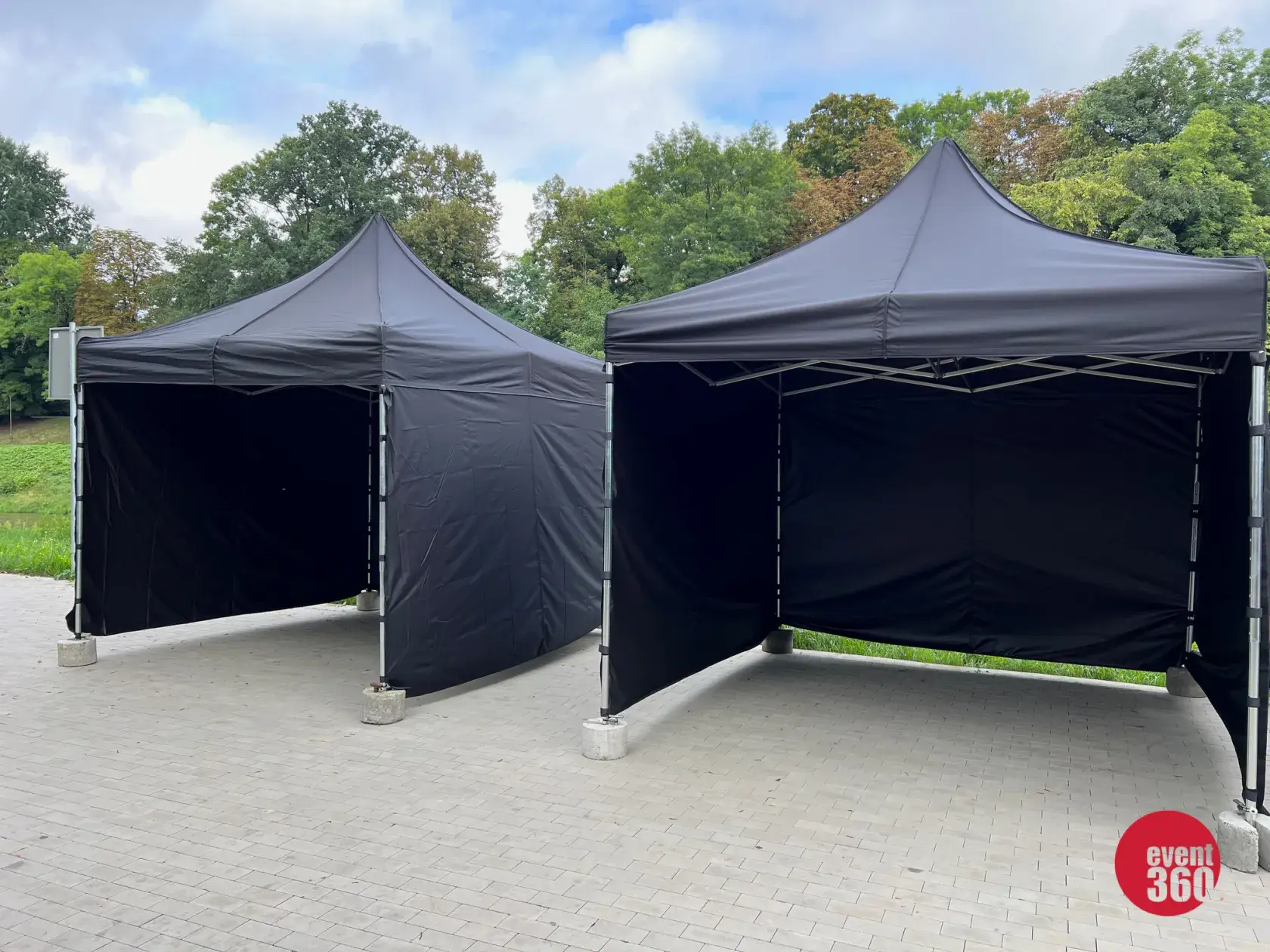 Wynajem namiotu 3x3 czarny rent360